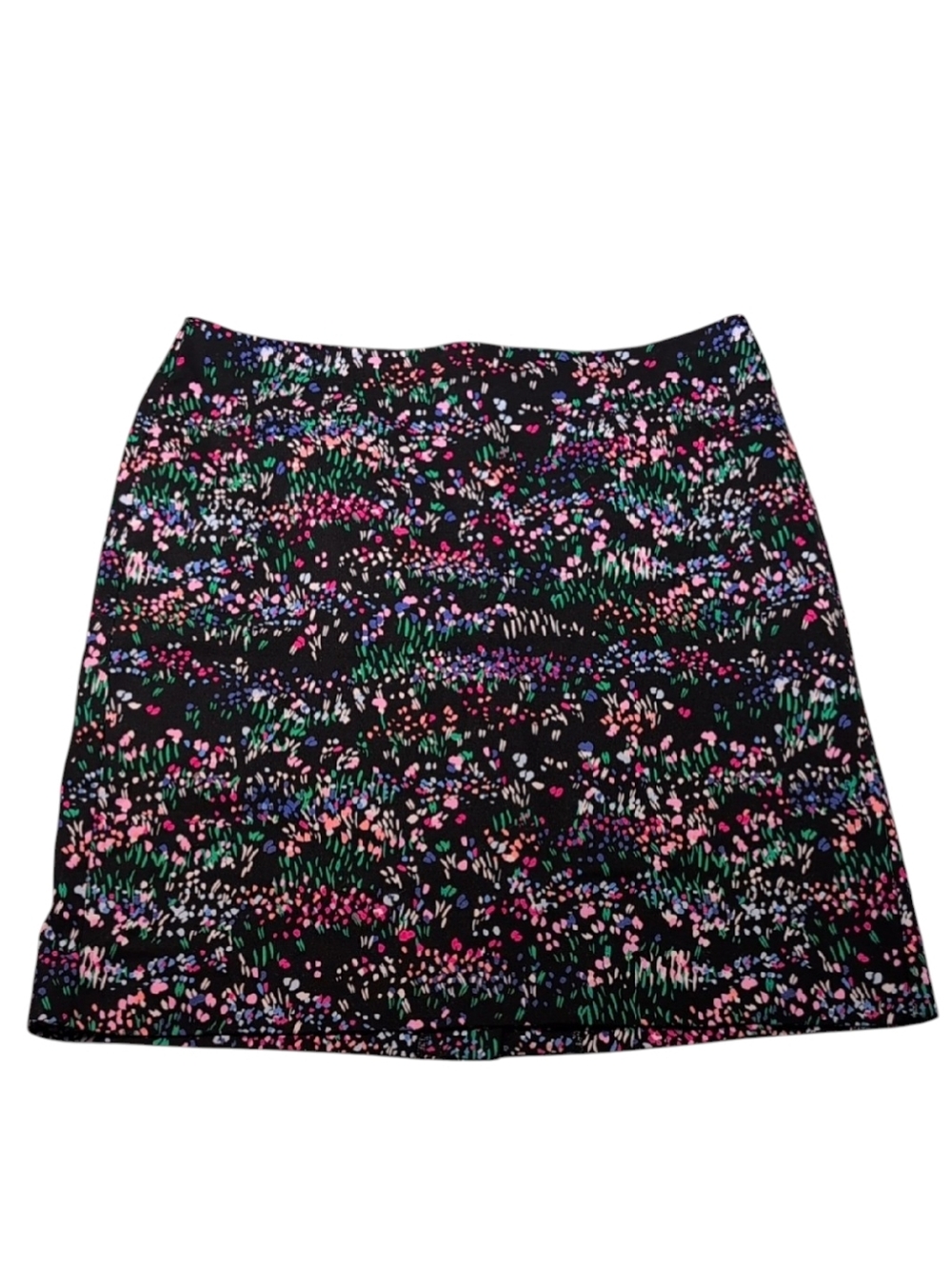 Talbots Outlet Black/Multi Floral Pencil Skirt Size 12